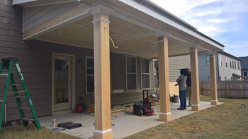 Construction of new addition in Grayson, GA by Total Home Improvement Services